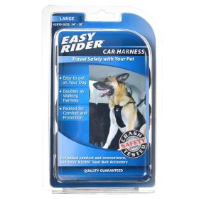 Coastal Pet Easy Rider Car Harness - Black - Large (Girth Size 24"-38")