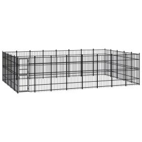 Outdoor Dog Kennel Steel 396.8 ftÂ²