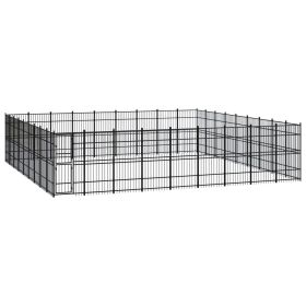 Outdoor Dog Kennel Steel 803.5 ftÂ²