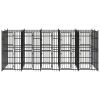 Outdoor Dog Kennel Steel 99.2 ftÂ²