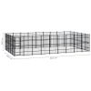 Outdoor Dog Kennel Steel 446.4 ftÂ²