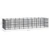 Outdoor Dog Kennel Steel 297.6 ftÂ²