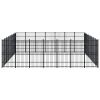 Outdoor Dog Kennel Steel 555.5 ftÂ²