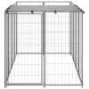 Dog Kennel Silver 26 ftÂ² Steel