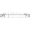 Dog Kennel Black 753.5 ft? Steel