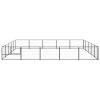 Dog Kennel Black 269.1 ft? Steel