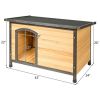 Wood Extreme Weather Resistant Pet Log Cabin