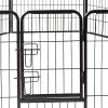 24" Dog Pet Playpen Heavy Duty Metal Exercise Fence Hammigrid 8 Panel Silver