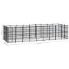 Outdoor Dog Kennel Steel 267.8 ftÂ²