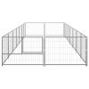 Dog Kennel Silver 150.7 ftÂ² Steel