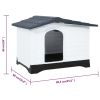 Dog House Gray 35.6"x26.8"x26" Polypropylene