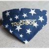 Touchdog 'Bad-to-the-Bone' Star Patterned Fashionable Velcro Bandana