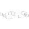 Dog Kennel Silver 322.9 ftÂ² Steel