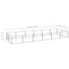 Dog Kennel Silver 129.2 ftÂ² Steel