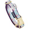 Touchdog 'Avery Patterned' Tough Stitched Embroidered Collar and Leash