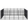 Outdoor Dog Kennel Steel 357.1 ftÂ²