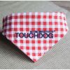 Touchdog 'Bad-to-the-Bone' Plaid Patterned Fashionable Velcro Bandana