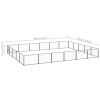 Dog Kennel Black 322.9 ftÂ² Steel